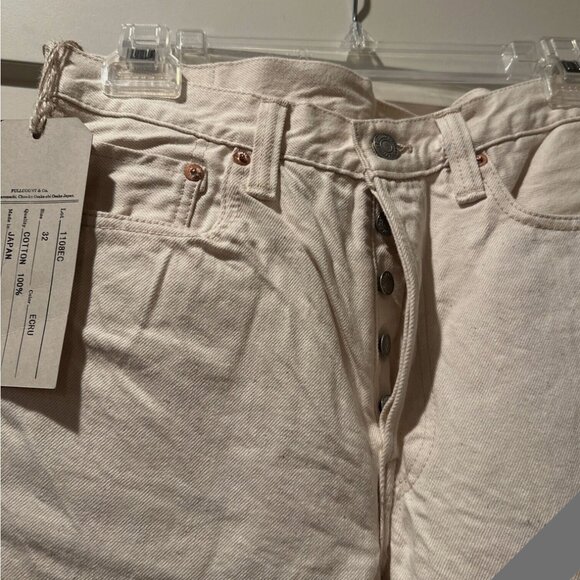 NWT Full Count Selvedge Ecru Denim Jeans Size 32 White 1108EC - Picture 4 of 9